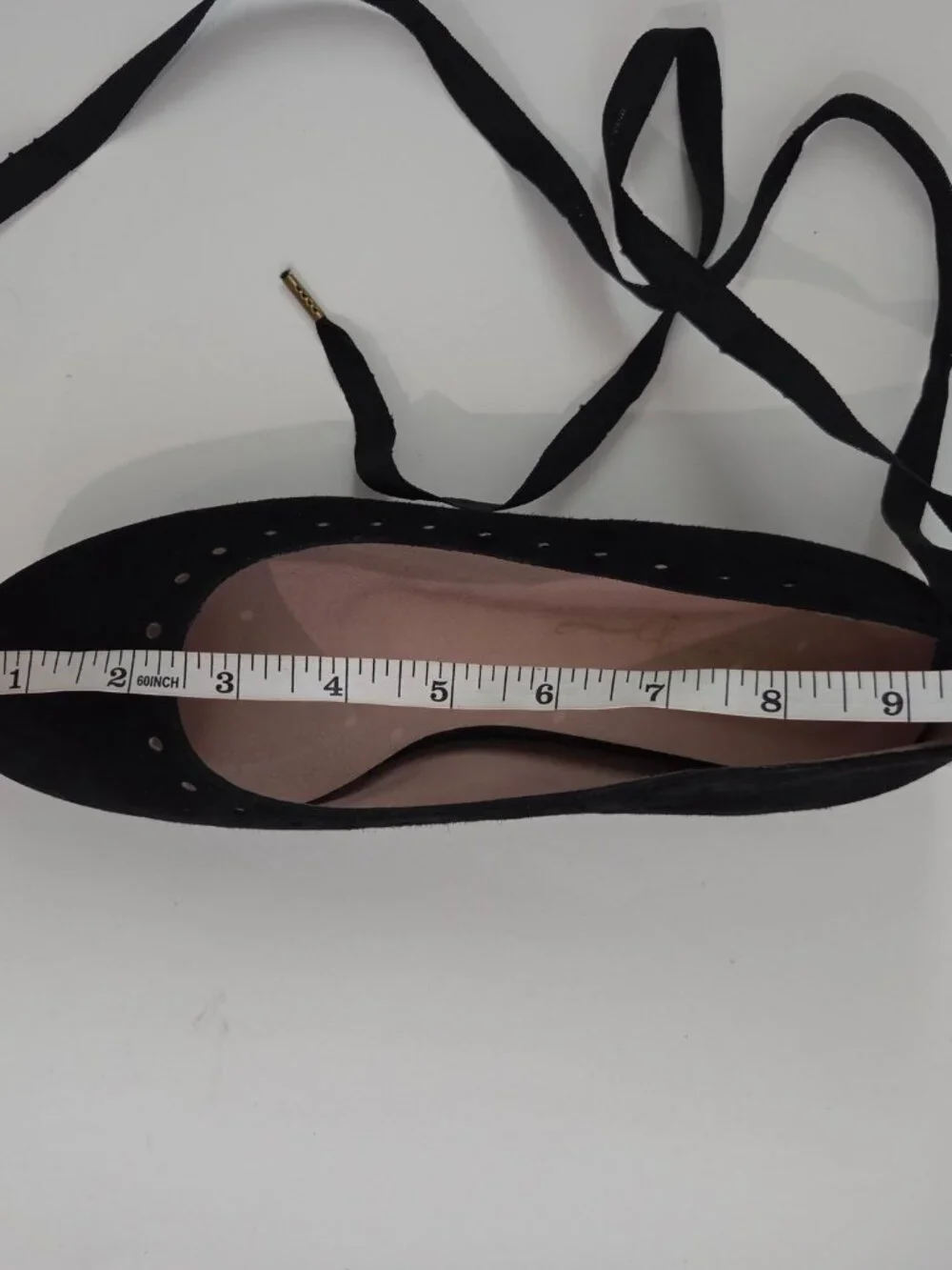 Saint Savoy RIBBON BALLERINA In Raven Black, Shirinatra,SOLDOUT Sz 39/US 8,Suede - Picture 5 of 8
